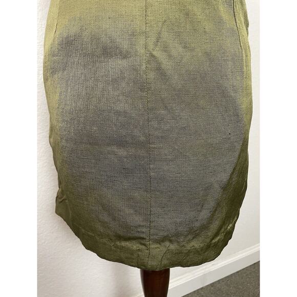 Sandro Paris Mini Skirt Metallic Zip Front Erman - Picture 7 of 8